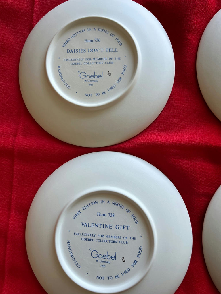 Set of four Goebel porcelain collectible plates - image 2 of 3