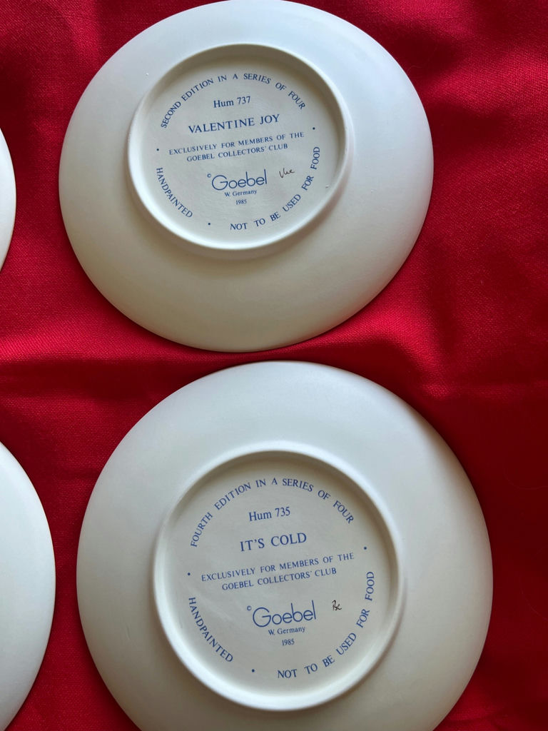 Set of four Goebel porcelain collectible plates - image 3 of 3