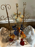 3 Metal decorative ornament trees with glitter bead spheres - thumbnail 1 of 1