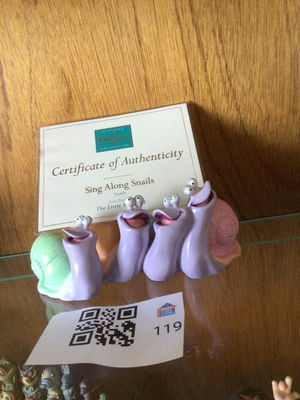 The Little Mermaid Sing Along Snails figurine set - Image 1 of 3