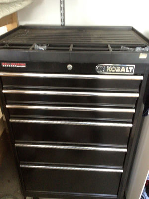Kobalt tool chest with tools and hardware - Image 1 of 7