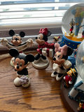 Disney character figurines and snow globes set - thumbnail 1 of 6