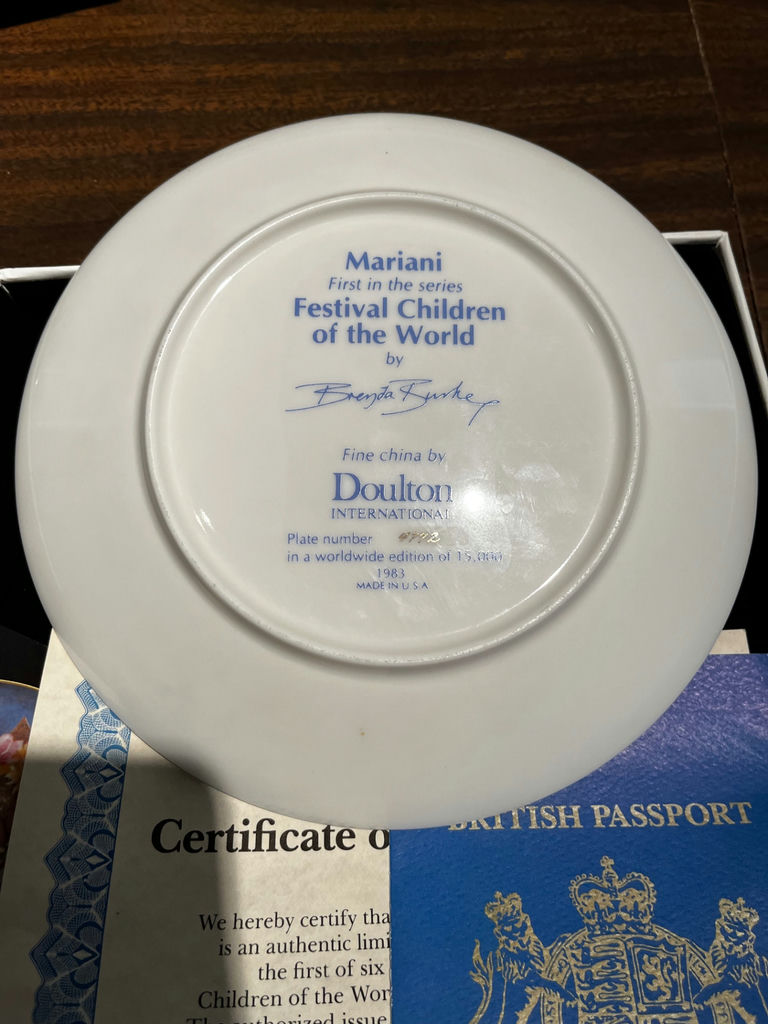 Festival Children of the World collectible plates set - image 8 of 12