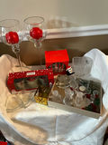 Christmas Glass Candle Holders and Ornaments - thumbnail 1 of 2