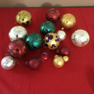 Colorful Mickey Mouse-pattern Christmas ornament set - Image 1 of 2