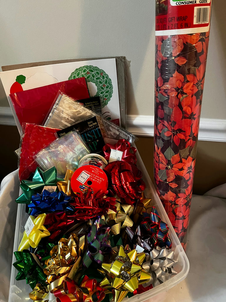 Assorted Gift-Wrap Bows and Paper - image 1 of 1