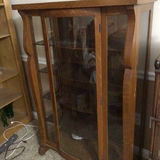 Wooden Glass-Front Display Cabinet - thumbnail 2 of 2