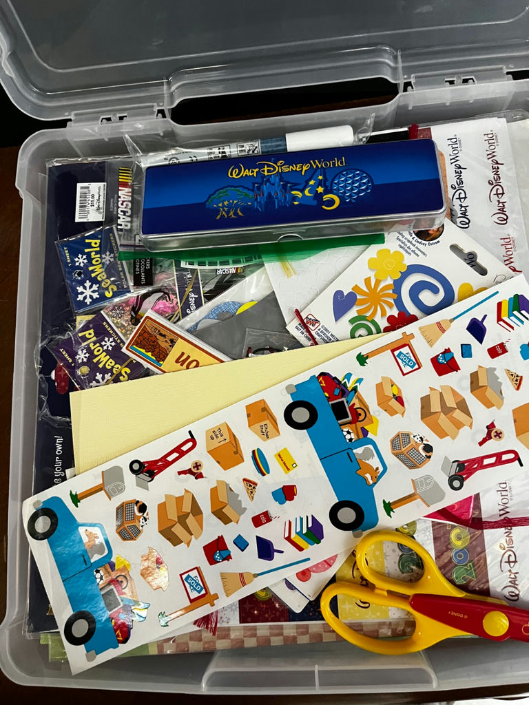 Assorted Craft Supplies in Storage Box - image 5 of 5