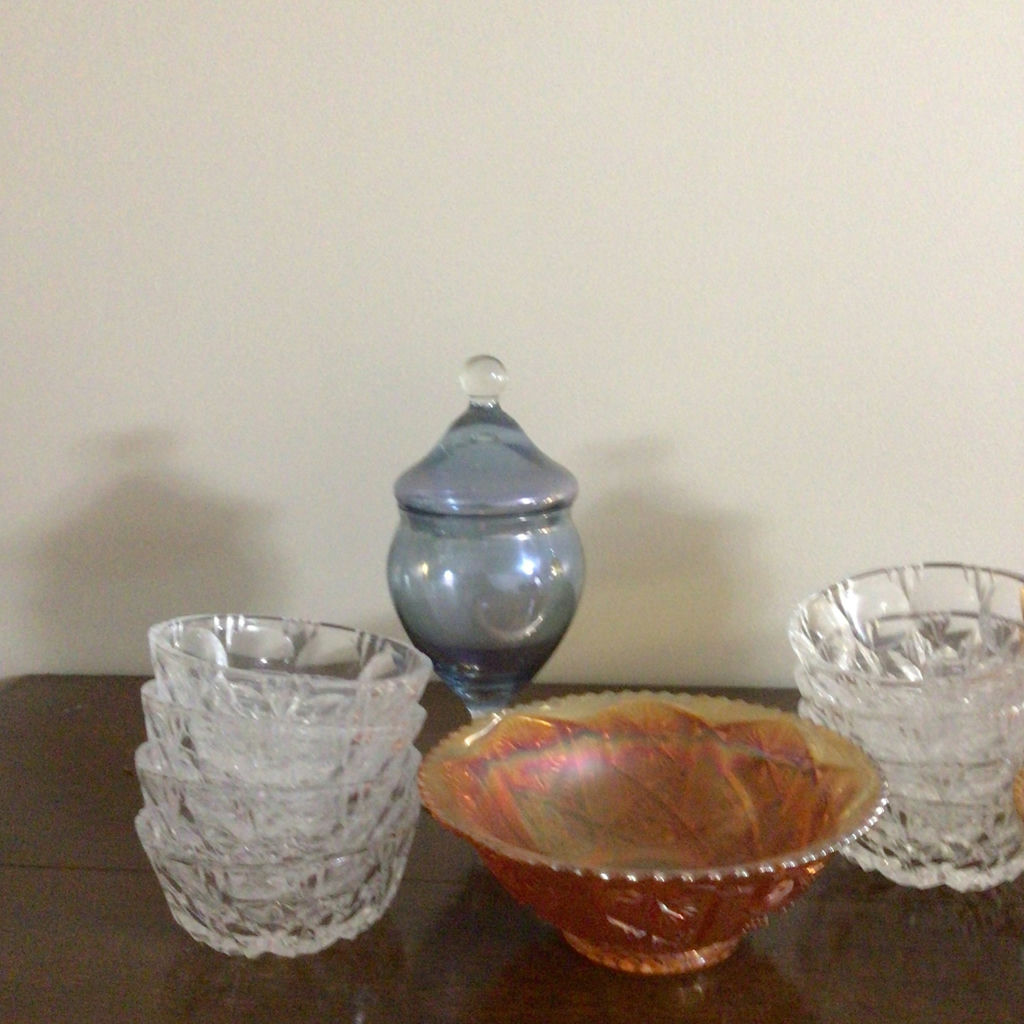 Crystal glassware with lidded jars and bowls - image 2 of 3