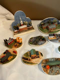 Assorted miniature diorama plaques with town, harbor and lighthouse scenes - thumbnail 3 of 3
