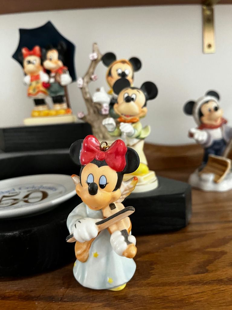 Disney Figurine Collection: Mickey, Minnie and Friends with 50th Anniversary Goebel Plate - image 4 of 7