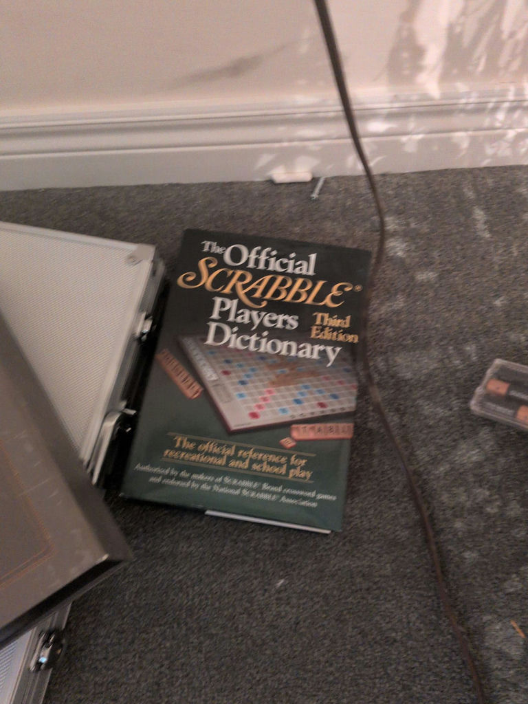 Dominoes Set, Scrabble Players Dictionary, and FreeCell Handheld Game - image 2 of 6