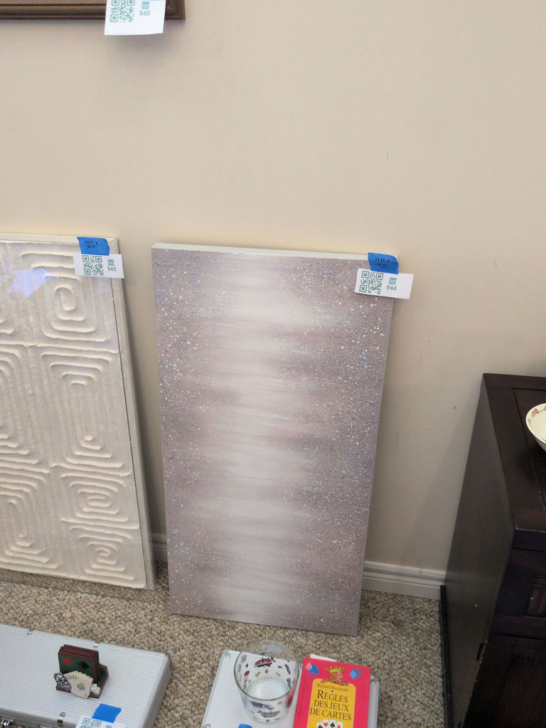Abstract Glitter Canvas Wall Art - image 1 of 4
