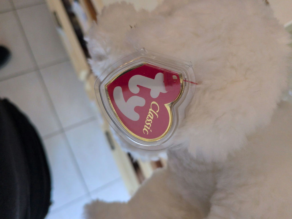 TY Classic White Plush Dog - image 3 of 4