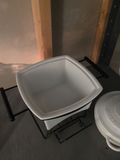 White Ceramic Cookware and Covered Serving Dish - thumbnail 7 of 7