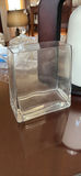 Decorative Ceramic Bottle Vase and Glass Cube Vase - thumbnail 2 of 9