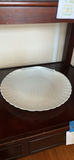White Shell-Shaped Serving Platter and Cut Glass Bowl - thumbnail 2 of 10