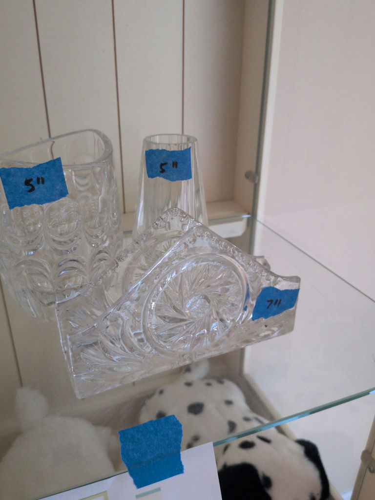 Three Clear Glass Decorative Pieces - image 2 of 4