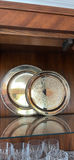 Two Decorative Silver-Tone Serving Trays - thumbnail 1 of 7