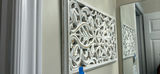 Decorative White Carved Wall Panel - thumbnail 2 of 3