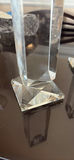 Pair of Clear Crystal Candle Holders - thumbnail 5 of 6