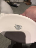 White Ceramic Cat Figurine and Victorian Bird Gracie China Basket - thumbnail 4 of 5