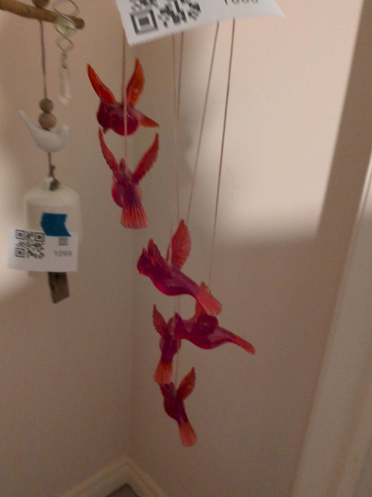 Hummingbird Wind Chime and Hanging Ornament - image 3 of 4