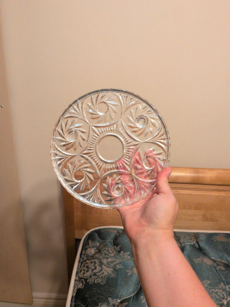 Cut Glass Plate - image 2 of 4