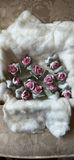Dresden Porcelain Pink Rose Figurines - thumbnail 1 of 5