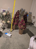Holiday Decorative Arrangements, Santa Figurine, and Glass Tree Dish - thumbnail 7 of 7