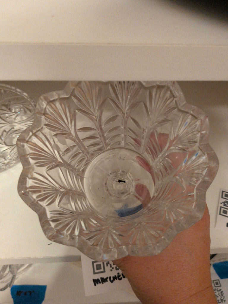 Cut Glass Pedestal Vase - image 5 of 5