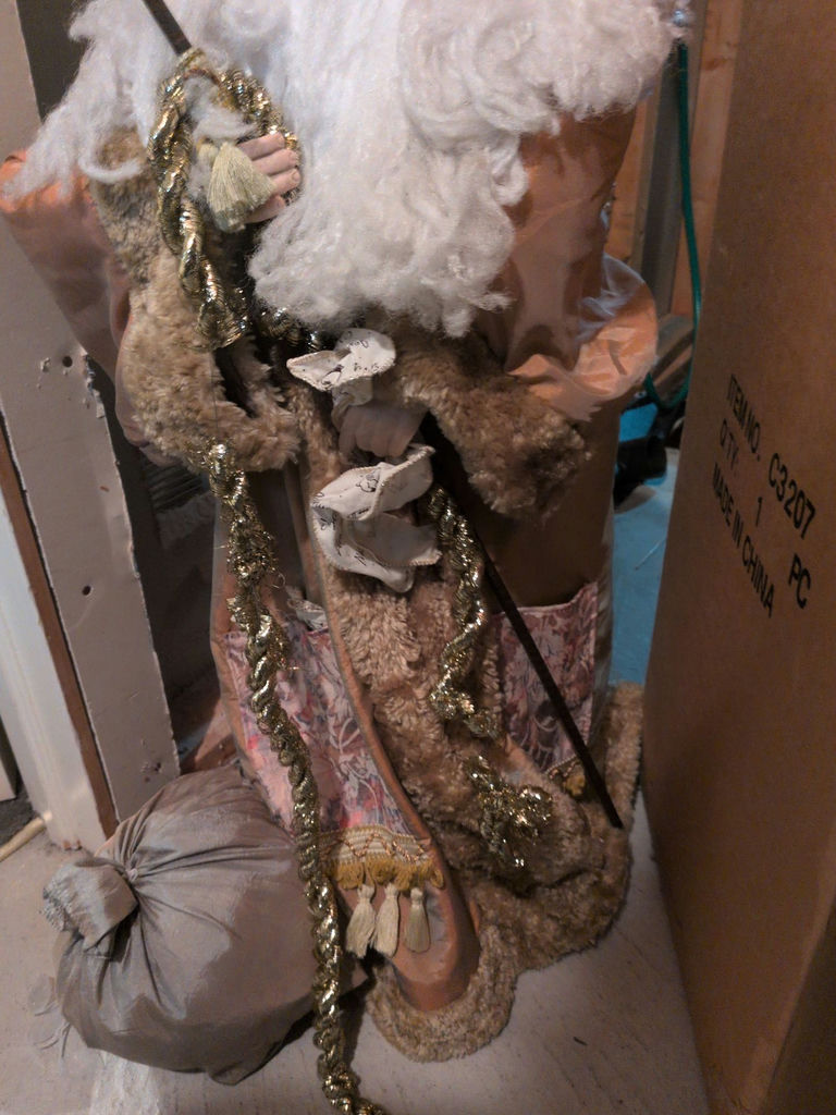Decorative Santa Claus Figure and Accent Pillow - image 4 of 6