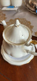 White Porcelain Teapot with Lid and Underplate - thumbnail 2 of 9