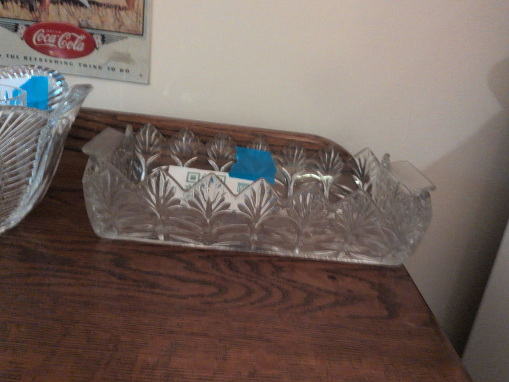 Rectangular Cut Glass Serving Tray - image 3 of 3