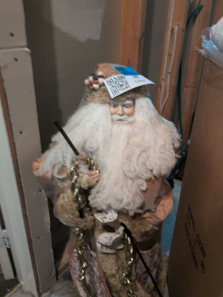 Decorative Santa Claus Figure and Accent Pillow - image 2 of 6