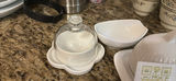 White Ceramic Serveware and Covered Butter Dish Set - thumbnail 5 of 5