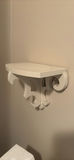 Set of Two White Decorative Wall Shelves - thumbnail 2 of 5