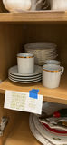 Royal Albert Val D'or Saucers, and Christmas Street Mugs And Plates Set - thumbnail 2 of 8