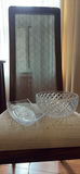 Cut Glass Serving Bowl and Tray - thumbnail 1 of 7