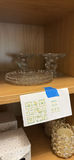 Glass Dessert Plates and Pedestal Candle Holders - thumbnail 1 of 3