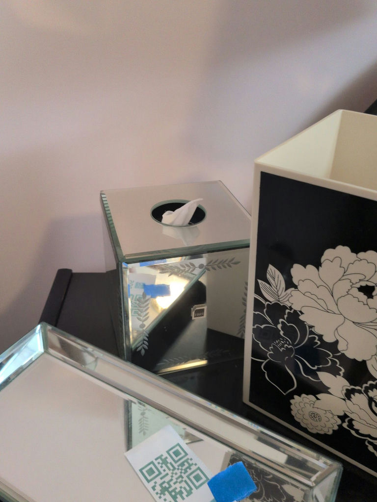 Decorative Wastebasket, Tissue Box Cover, and Tray - image 3 of 5