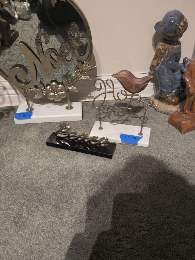 Decorative Metal and Wood Tabletop Signs - image 2 of 7