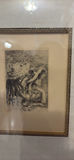 Framed Black and White Etching Artwork - thumbnail 3 of 5