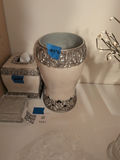 Decorative Garbage Can, Tissue Box Cover, and Glass Trinket Box - thumbnail 2 of 5
