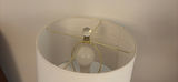 Crystal and Metal Table Lamp with White Shade - thumbnail 2 of 4