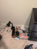Desk Lamp, Wooden Organizer Box, and Office Supplies - thumbnail 1 of 11