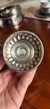 Pewter Cup and Saucer Set, Silver-tone Salt and Pepper Shakers - thumbnail 12 of 24