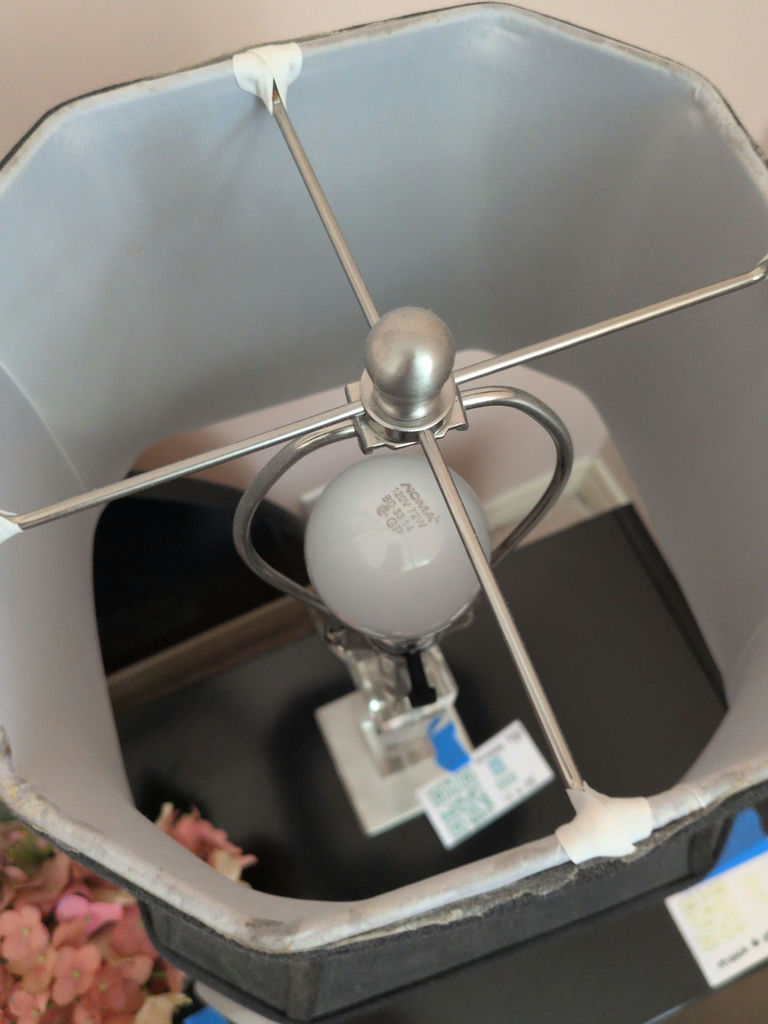 Table Lamp with Black Shade - image 4 of 5