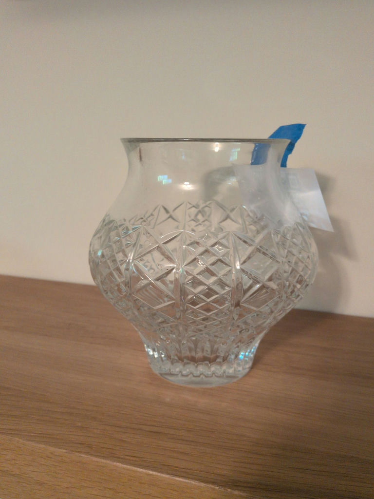 Cut Glass Vase - image 3 of 4