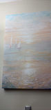 Canvas Seascape Painting with Sailboats - thumbnail 3 of 4